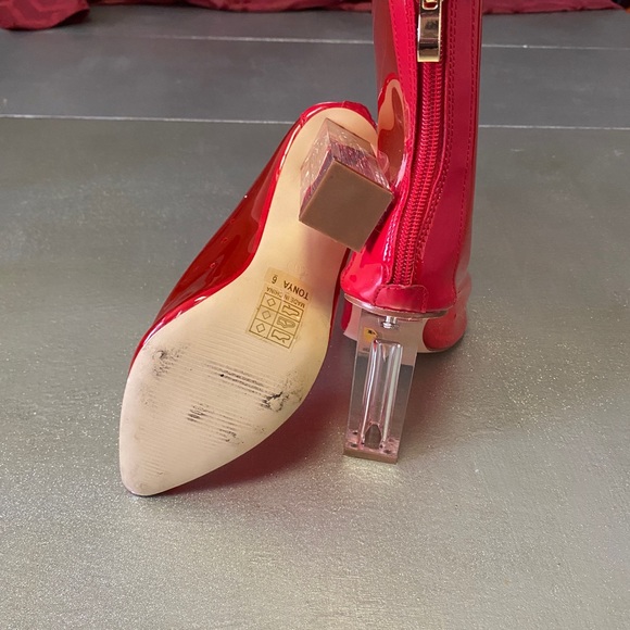 Red clear boots - Picture 5 of 5